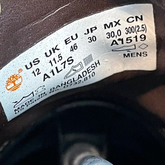 Timberland Franklin Park Chukka Boots Men's Size 12 Brown Leather Lace Shoes - Picture 4 of 11